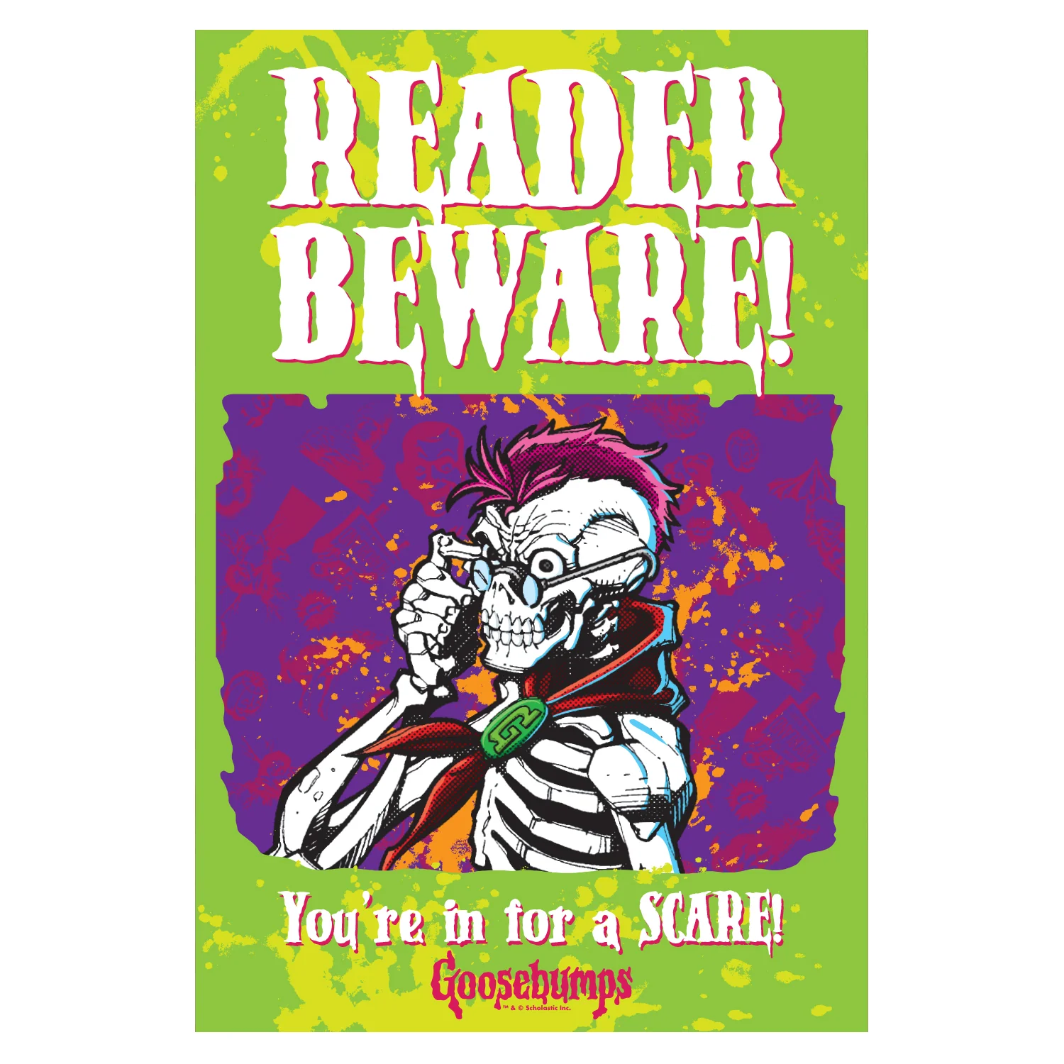 Goosebumps - Reader Beware Metal Sign - Image 2