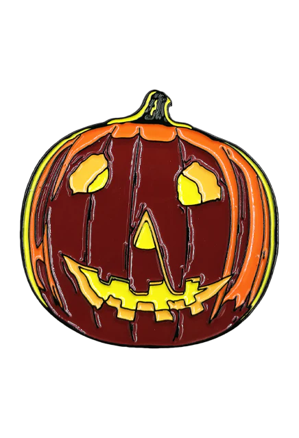 Halloween - Halloween Pumpkin Enamel Pin - Image 2