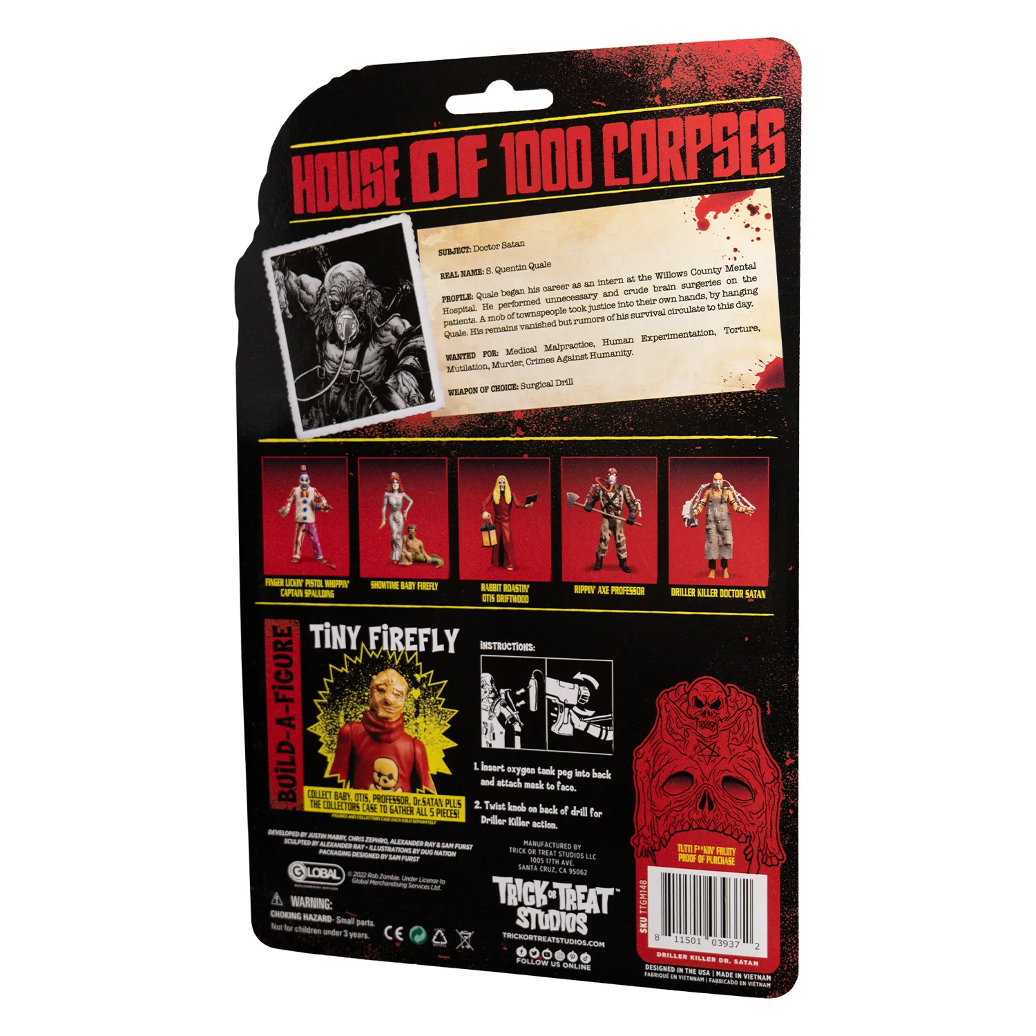House of 1000 Corpses - Driller Killer Doctor Satan - 5" Action Figure - Image 10